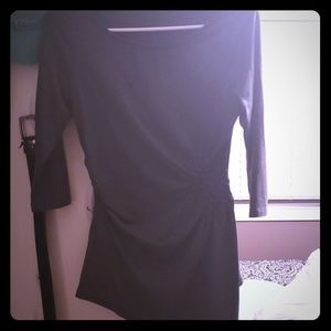 Gray three quarter length top